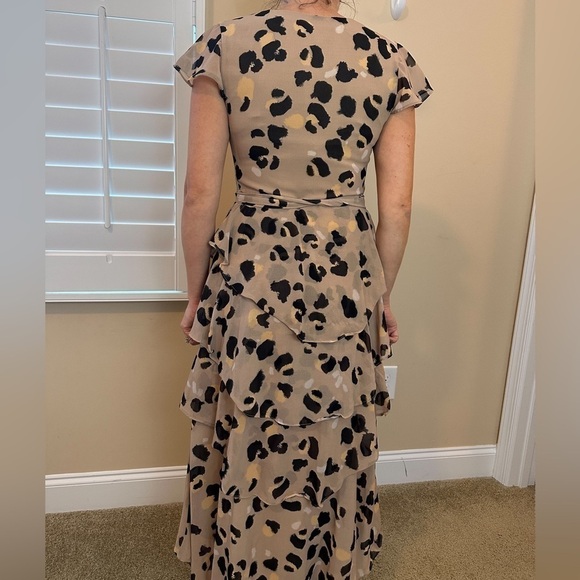 Anthropologie HUTCH Lala Leopard Wrap Maxi Dress XS - Picture 2 of 15